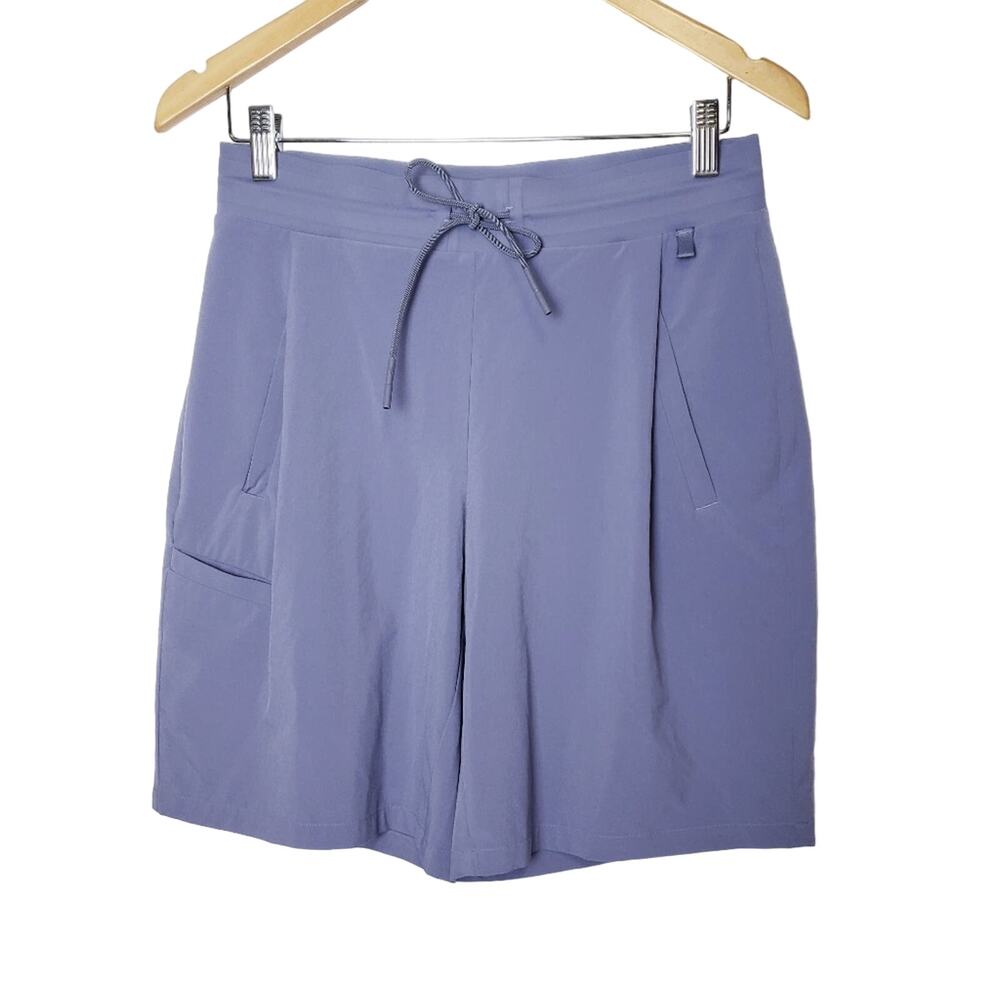 Athleta Size 4 Venture Bermuda Short Drawcord High Rise Pockets Tempest Violet